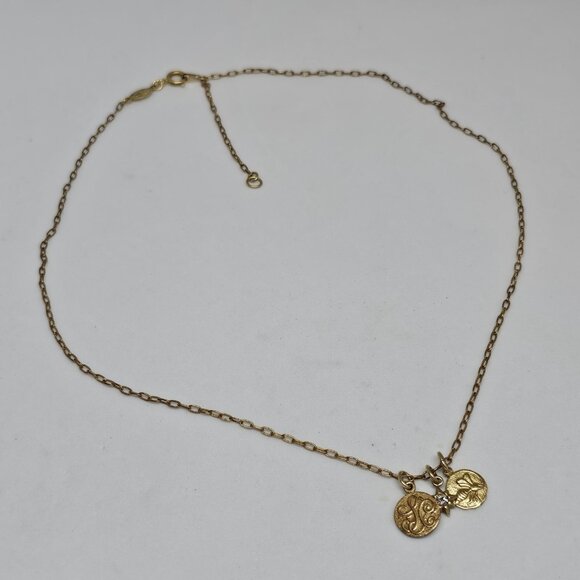 Catherine Popesco France Antiqued Gold Tone 3 Charm Pendant Necklace Bee Star - Picture 8 of 12
